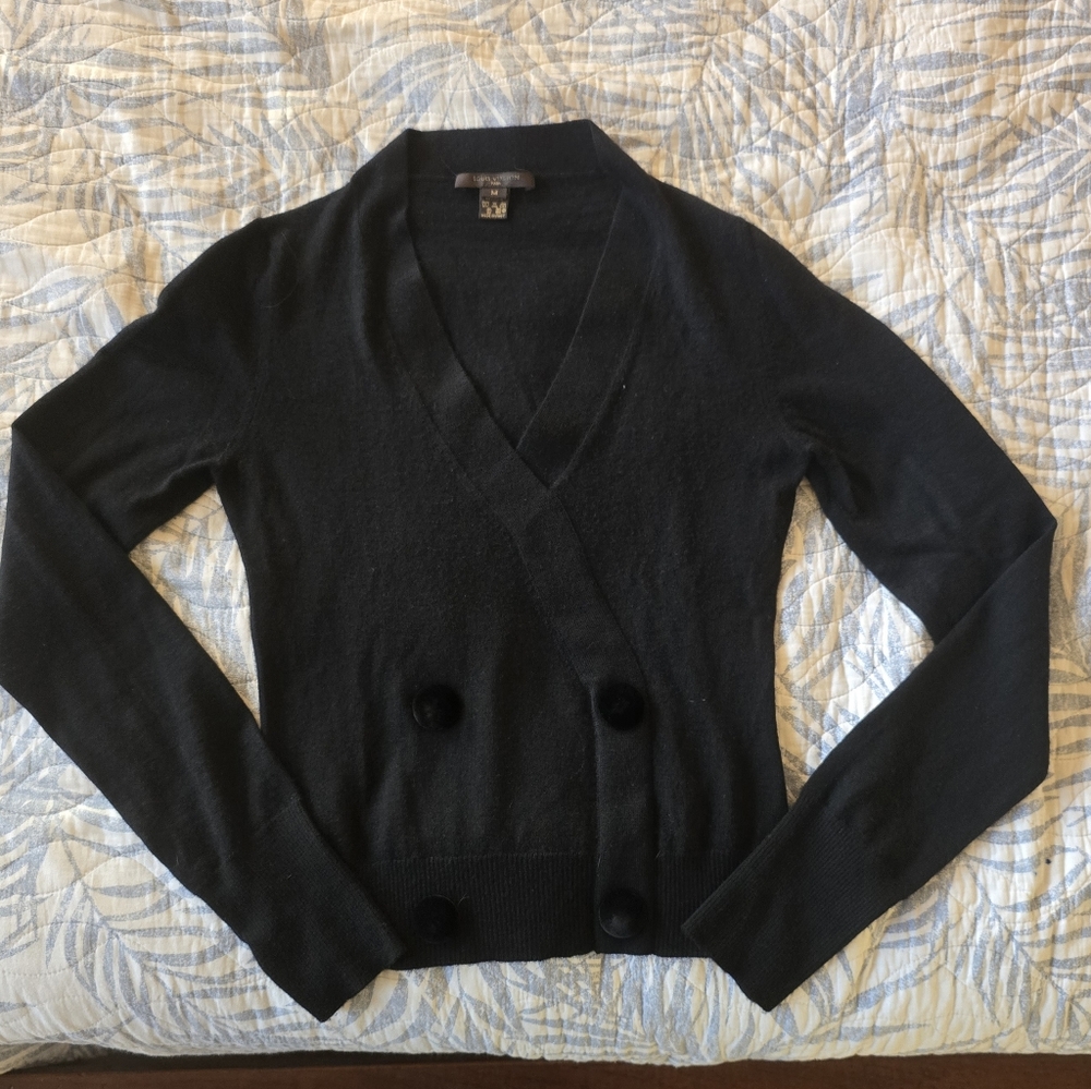 Black Louis Vuitton Cashmere Sweater Medium